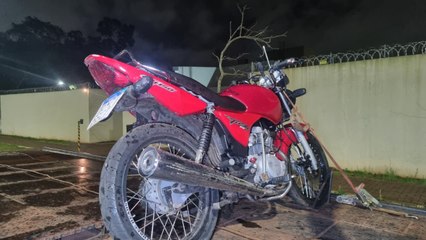 Moto com registro de furto é encontrada pela PM na região norte de Cascavel
