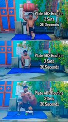 Plate ABS Routine  . . . . . . #absworkout #abs #coreworkout #sixpack #abexercises #corestrength #abworkout #abgoals  #lowerabsworkout, #upperabsworkout #homeworkout, #absworkoutathome #hiitworkout, #coretraining #absworkoutroutine, #absworkoutvideos #ket