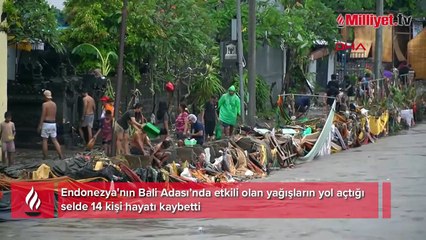 Endonezya'nın Bali Adası’nda sel: 14 ölü