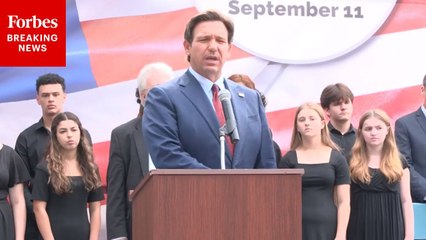 Florida Gov. Ron DeSantis Speaks At Palm Harbor 9/11 Memorial Ceremony