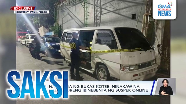 Pulis, nabiktima ng bukas-kotse; ninakaw na rifle, nadiskubreng ibinebenta ng suspek online | Saksi