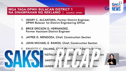 Saksi: (Part 1) 20 taga-DPWH at 5 taga-construction companies, inireklamo ng graft sa Ombudsman; Independent Commission for Infrastructure, binuo; Forex trading scam