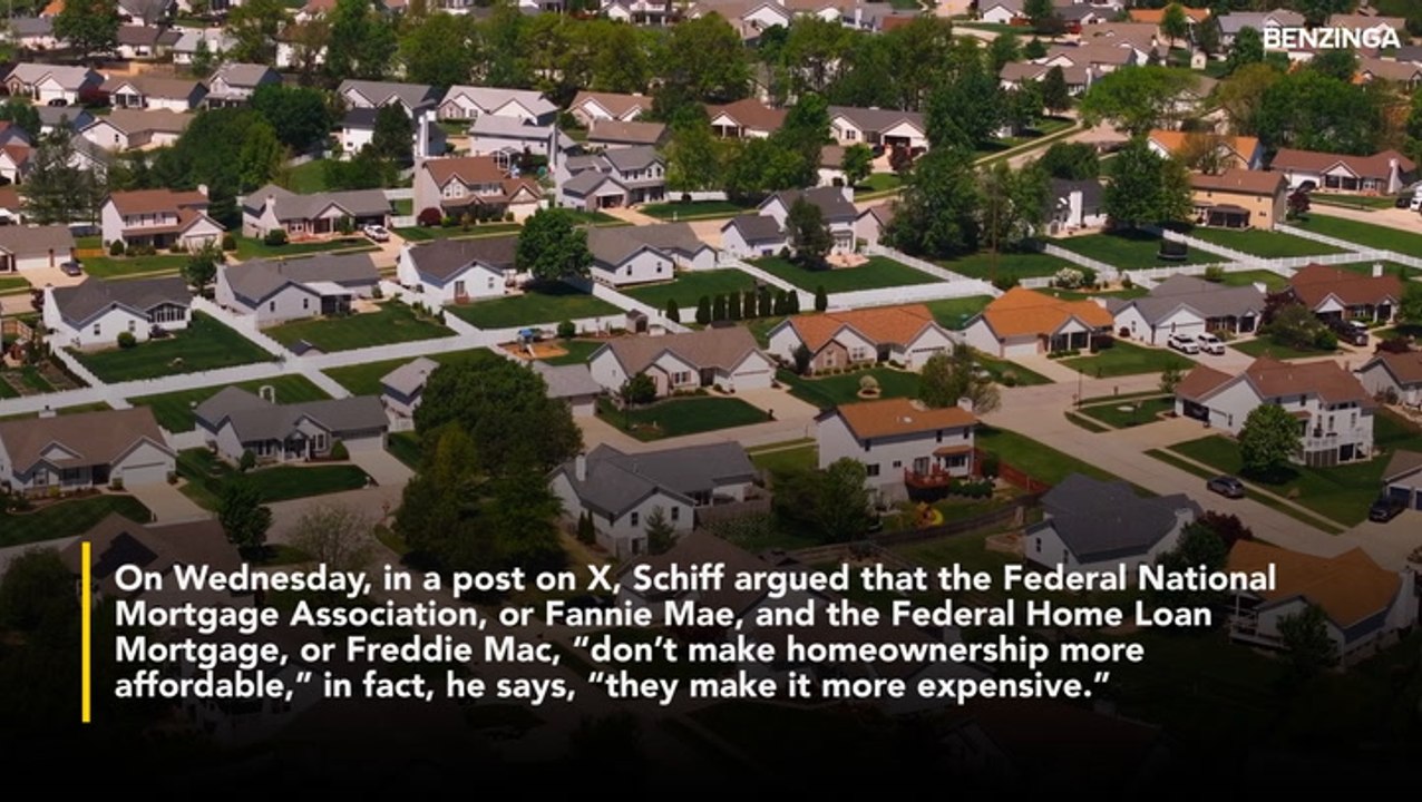 Peter Schiff Blames Fannie Mae And Freddie Mac For Skyrocketing Home Prices- 'By Inflating Demand, They Jack Up Prices,' Leading To A 'Debt Trap'