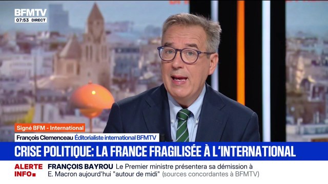 Signé BFM - La France fragilisée sur la scène internationale par la chute du gouvernement de François Bayrou