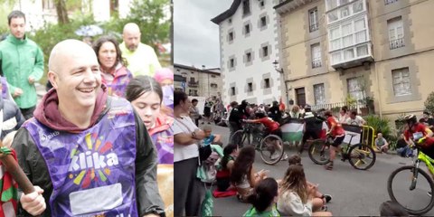 Un alcalde de EH Bildu alienta con una infame parodia el boicot propalestisno contra la Vuelta Ciclista