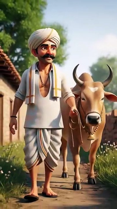 The cow 🐄 and man for videos