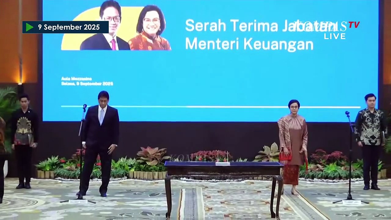 [FULL] Sambutan Sri Mulyani & Purbaya Yudhi Sadewa di Sertijab Menteri Keuangan RI