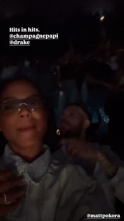 Christina Milian et M.Pokora au concert de Drake à Paris le 8 septembre à l'Accor Arena - Instagram