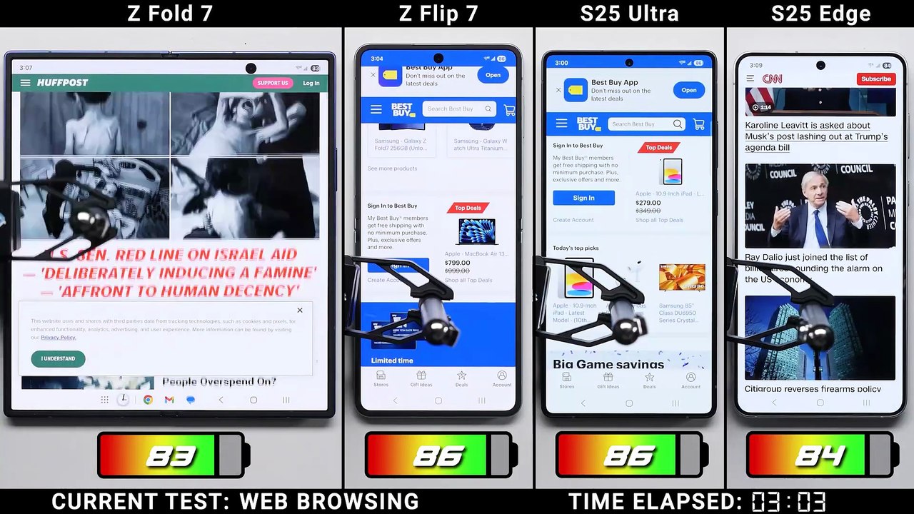 The Ultimate Samsung Flagship Battery Test!
