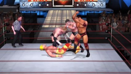 WWE Hulk Hogan vs Evolution 3 on 1 Handicap match SmackDown Here Comes The Pain | PCSX2 Emulator