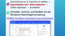 ⚡ Speicherplatzmangel? Windows 11 Partition vergrößern!