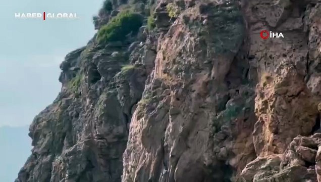 Antalya'da herkes falezlerde mahsur kaldığını düşünürken gerçek apayrı çıktı