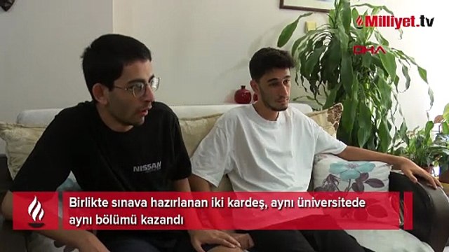 YKS’de büyük başarı! İki kardeş aynı bölümü kazandı