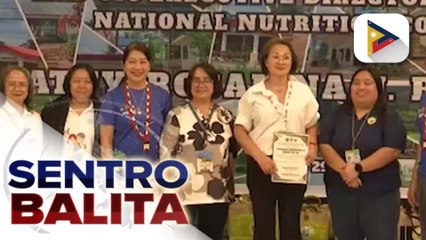 Nutrition programs ng provincial gov’t ng Agusan del Sur, pinuri ng National Nutrition Council | ulat ni Fyl Goloran - PTV Agusan del Sur