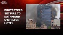 Video: Nepal's Hilton hotel torched, flames rise as Gen Z protests intensify