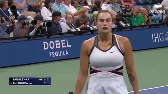 Tennis : Tournoi de Tennis du Grand Chelem de l'US Open 2025 Finale Simple Dames Sabalenka - Anisimova (New-York,6 Septembre 2025)