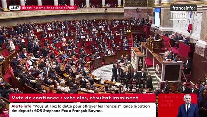 La chute de François Bayrou en direct sur Franceinfo