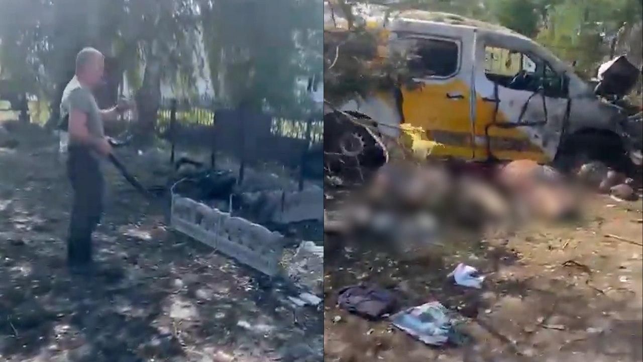 Zelenski sube un vídeo del ataque ruso que ha dejado más de 20 muertos en Donetsk