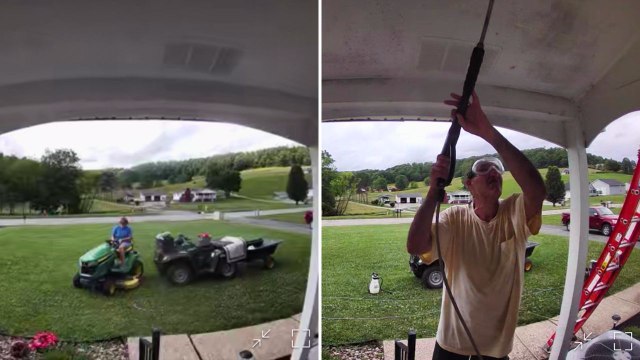 Kindhearted Neighbors Captured On Security Camera Caring For Family's Home While Kids Are In Hospital | Happily TV