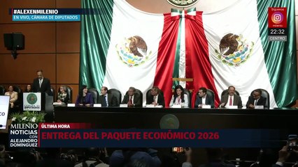Inicia entrega del paquete económico 2026 en la Cámara de Diputados