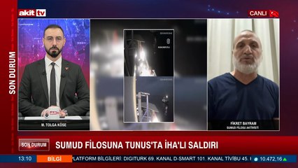 Sumud Filosu Aktivisti Fikret Bayram: Sumud Filosuna Tunus'ta İHA'lı saldırı