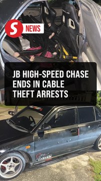 Teen among four nabbed for cable theft after high-speed chase