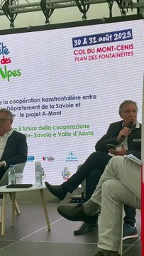 Intervention de Éric Sandraz, Conseiller régional Auvergne-Rhône-Alpes, représentant le Président Fabrice Pannekoucke, à la Fête des Alpes 2025