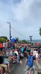 Wire Attire by Sam Goodburn wowed the crowd at the Look Out Festival held in Newquay