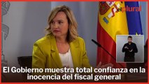 El Gobierno muestra total confianza en la inocencia del fiscal general