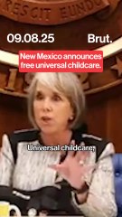 New Mexico announces free universal childcare.