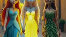 Three models participating in the Royal Race