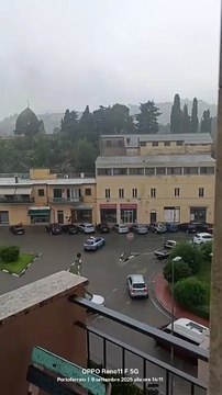 Elba, nubifragio a Portoferraio: strade allagate