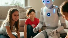 AI Robot Plays Games with Kids 🤖 | Fun Future Moments | Everyday with AI