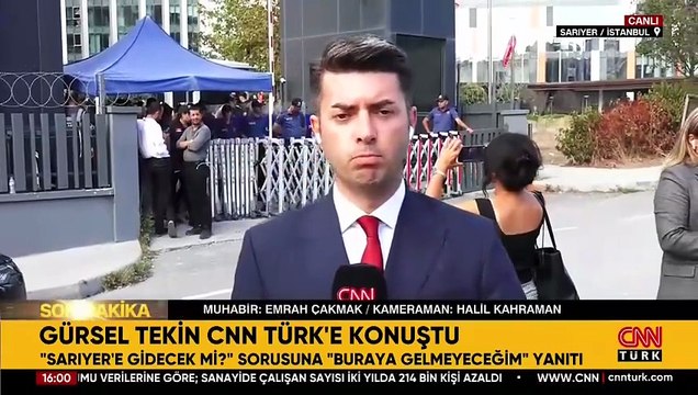 Gürsel Tekin, CNN TÜRK'e konuştu: Sarıyer'deki binaya gidecek misiniz? sorusuna yanıt