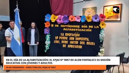 En el día de la Alfabetización: el EPJAI N° 9057 de Alem fortalece su misión educativa con jóvenes y adultos