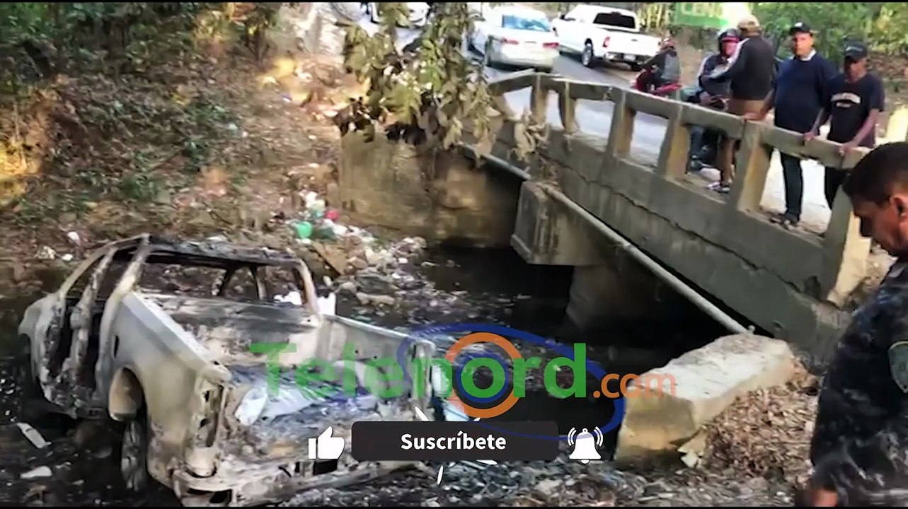 Se registran dos accidentes de tránsito en la comunidad de Hatillo; vehículos quedan reducidos a cenizas