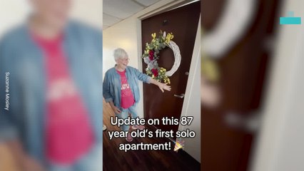 87 Year Old Grandmother Gets Her First Solo Apartment