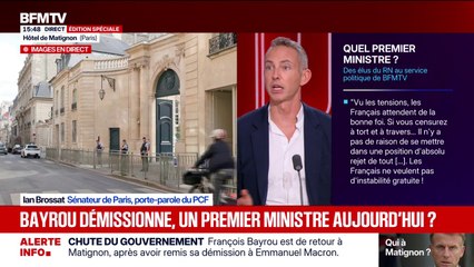 10 septembre: "Si le verdict des urnes n'est pas entendu c'est dans la rue qu'on doit avoir la possibilité de créer ce rapport de force", déclare Ian Brossat (PCF)