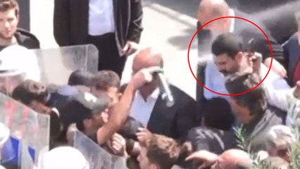 Polisin, milletvekilinin yüzüne biber gazı sıktığı görüntüler ortaya çıktı!