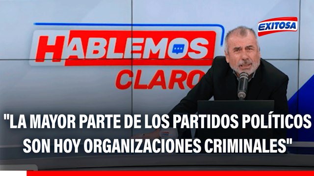 Nicolás Lúcar: La mayor parte de los partidos políticos son hoy organizaciones criminales