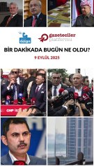 Bir dakikada bugün ne oldu?