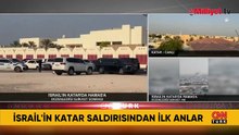 İsrail'in Katar saldırısından ilk anlar kameraya yansıdı