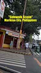 Sidewalk Scene in Parang, Marikina City, Philippines