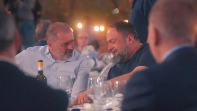 Ange Postecoglou seen at event with Evangelos Marinakis weeks before Nottingham Forest appointment