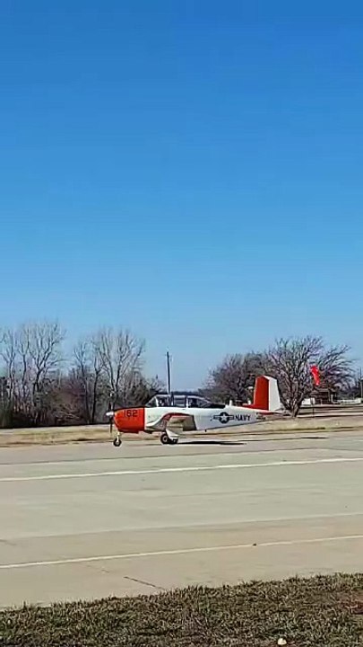 Cessna Airplane Training on Runway Pilot Training Aircraft Takeoff Prep