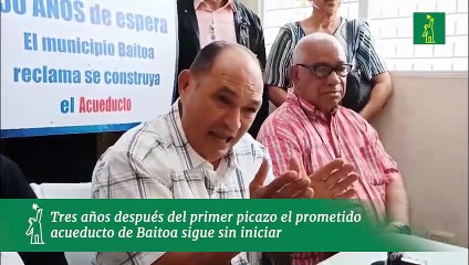 ​Tres años después del primer picazo el prometido acueducto de Baitoa sigue sin iniciar