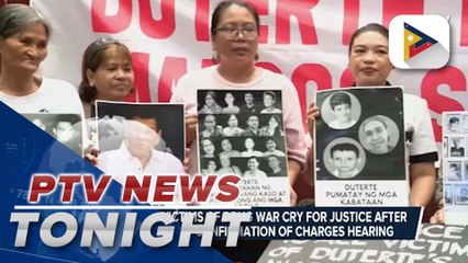 Families of victims of drug war cry for justice after ICC postponed confirmation of charges hearing | via Harley Valbuena