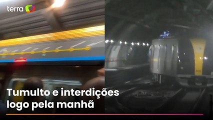 Trem descarrila na Linha 4-Amarela do Metrô de SP e provoca transtornos