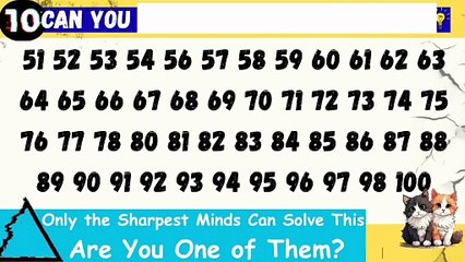 Can you find the missing numbers? (P.1) 🔢