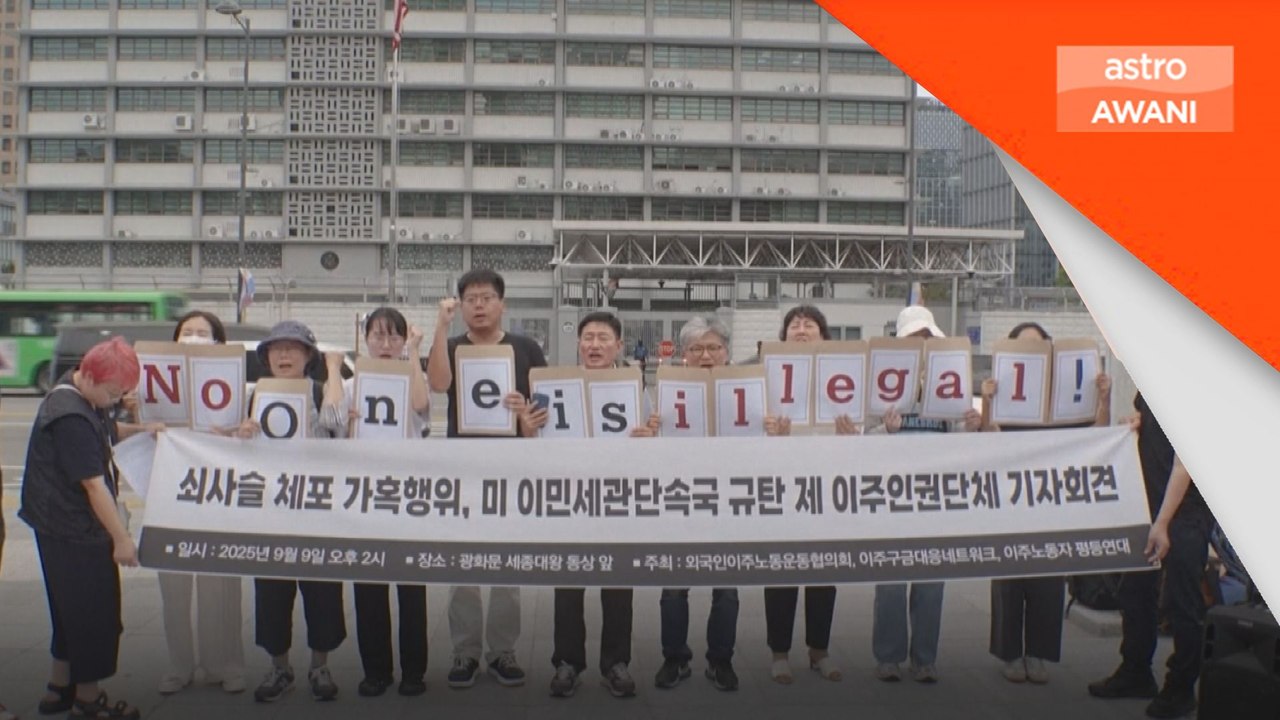 Aktivis Korea Selatan bantah serbuan imigresen di Amerika Syarikat
